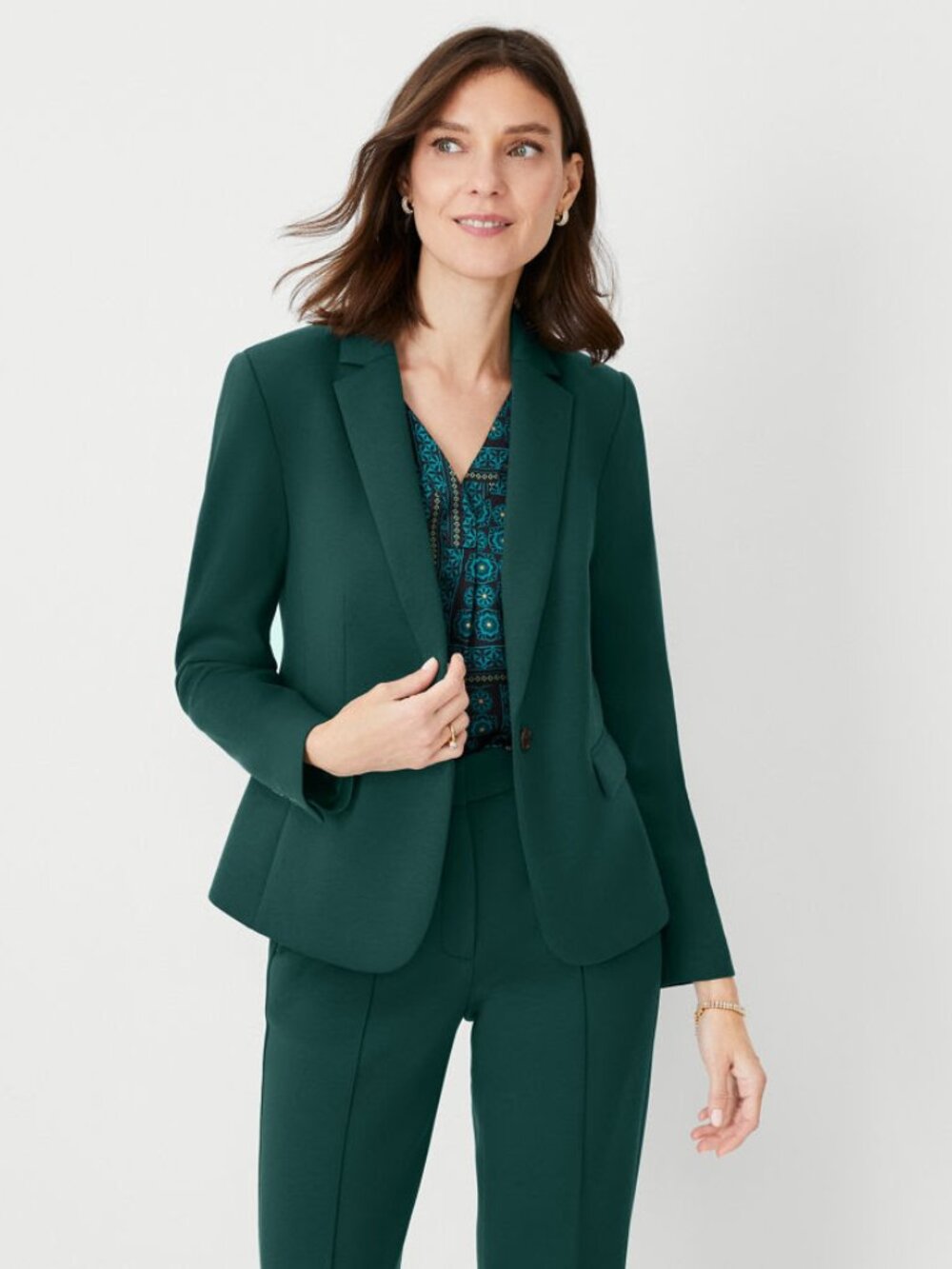 Ann Taylor Women's Green Suit Blazer